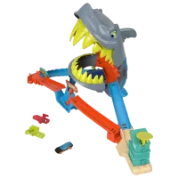 Авто-треки Mattel Shark Chomp Beach JHL96  / / Разноцветный Серый