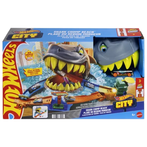 Авто-треки Mattel Shark Chomp Beach JHL96  / / Разноцветный Серый photo 5
