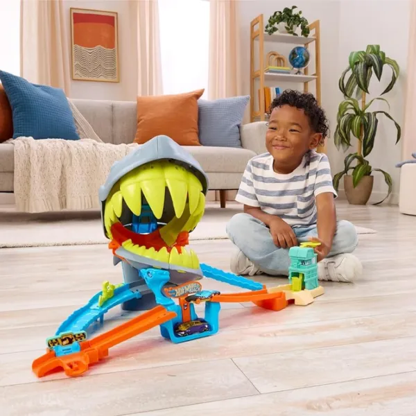 Авто-треки Mattel Shark Chomp Beach JHL96  / / Разноцветный Серый photo 6