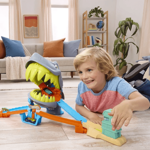 Авто-треки Mattel Shark Chomp Beach JHL96  / / Разноцветный Серый photo 7