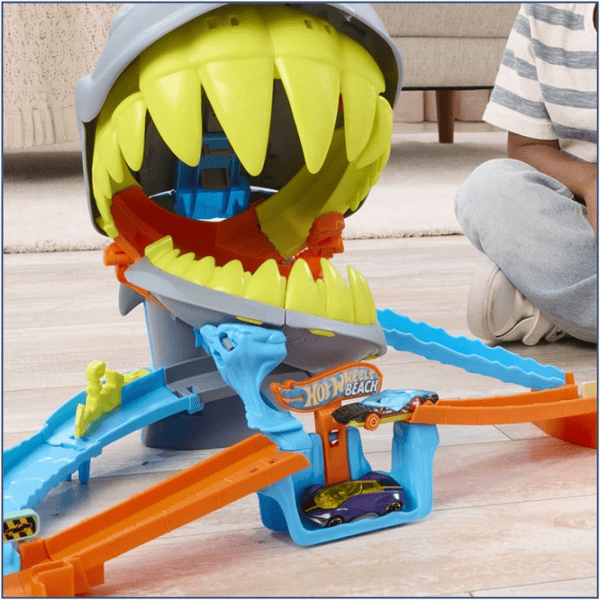 Авто-треки Mattel Shark Chomp Beach JHL96  / / Разноцветный Серый photo 8