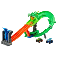 Авто-треки Mattel Monster Trucks JFR06  / / Разноцветный Зеленый