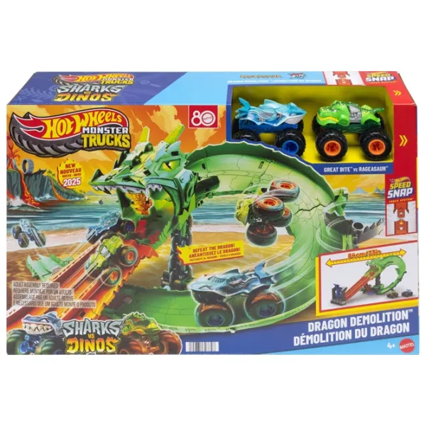 Авто-треки Mattel Monster Trucks JFR06  / / Разноцветный Зеленый photo 7