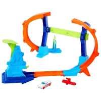Авто-треки Mattel Corkscrew Jump Champion JLM91  / / Разноцветный Оранжевый