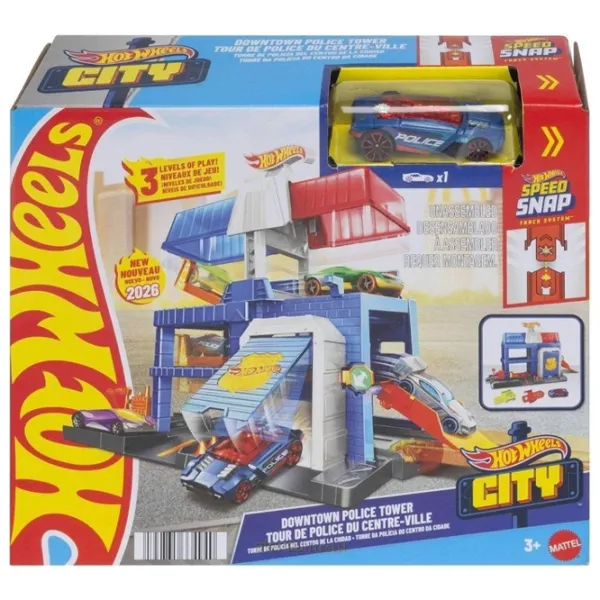Pistă auto Mattel Downtown Police Tower JHL74  / / Multicolor Blue photo 4