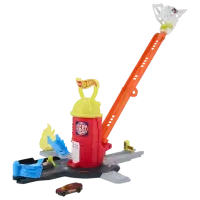 Pistă auto Mattel Super Fire Station Rescue JHL95  / / Multicolor Red