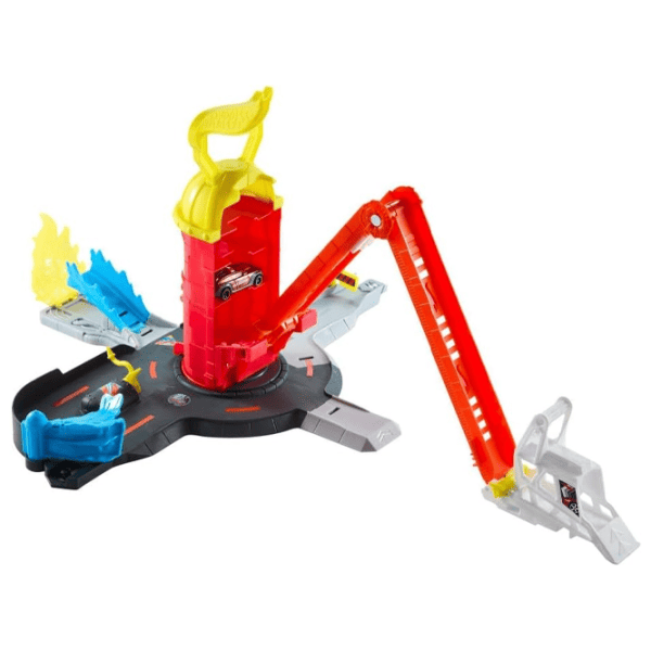 Pistă auto Mattel Super Fire Station Rescue JHL95  / / Multicolor Red photo 4