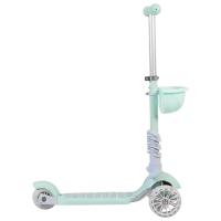 Детский трёхколёсный самокат Moni Bubblegum MT.104807 40 кг/ Зеленый photo 5