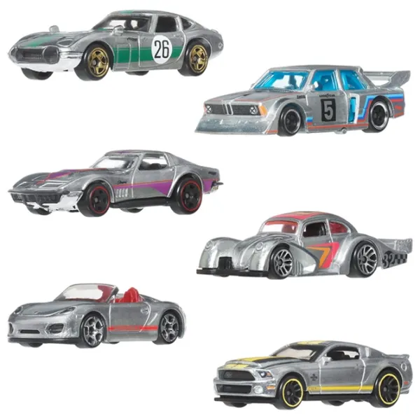 Комплект машин Mattel Silver Series JLB26  / / Разноцветный Серебряный photo 2