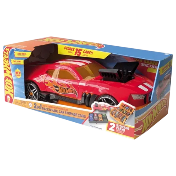 Машинка Mattel Race N'Haul Car HWCC15R  / / Черный Красный photo 1