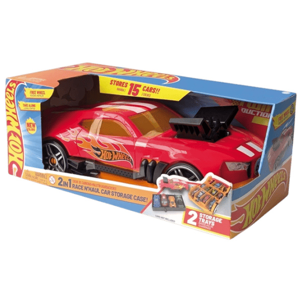 Машинка Mattel Race N'Haul Car HWCC15R  / / Черный Красный photo 1