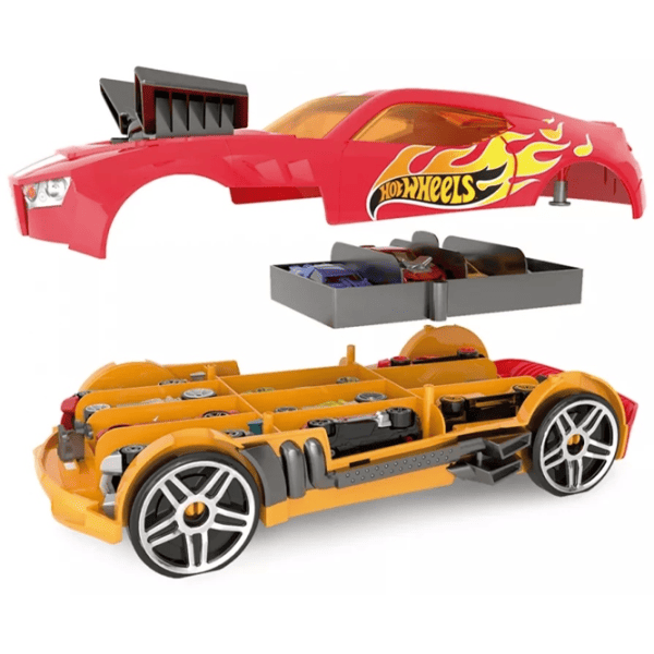 Машинка Mattel Race N'Haul Car HWCC15R  / / Черный Красный photo 4