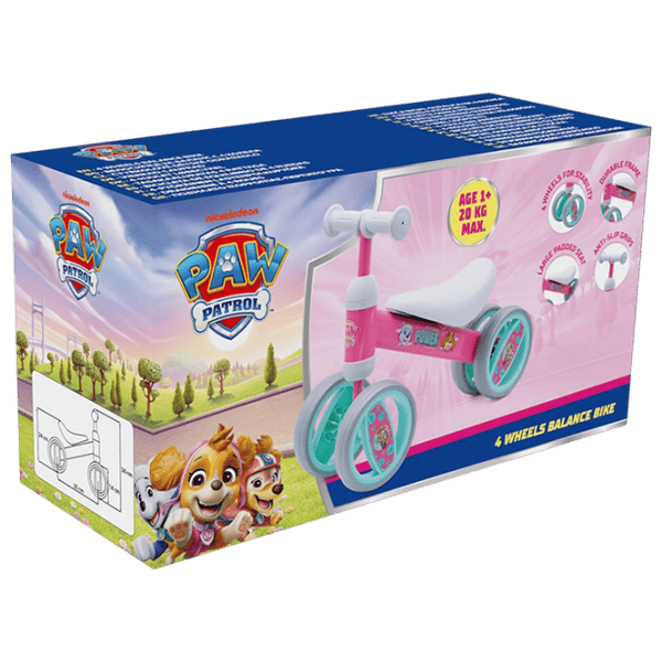 Беговел Seven PAW PATROL GIRLS 12"  Металл / Розовый Синий photo 3