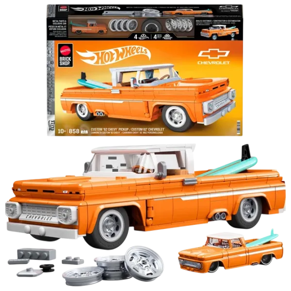 Constructor Mattel Pickup '62 Chevy Mașină/ Orange photo 1
