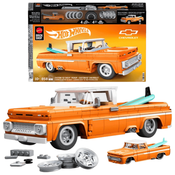 Constructor Mattel Pickup '62 Chevy Mașină/ Orange photo 1