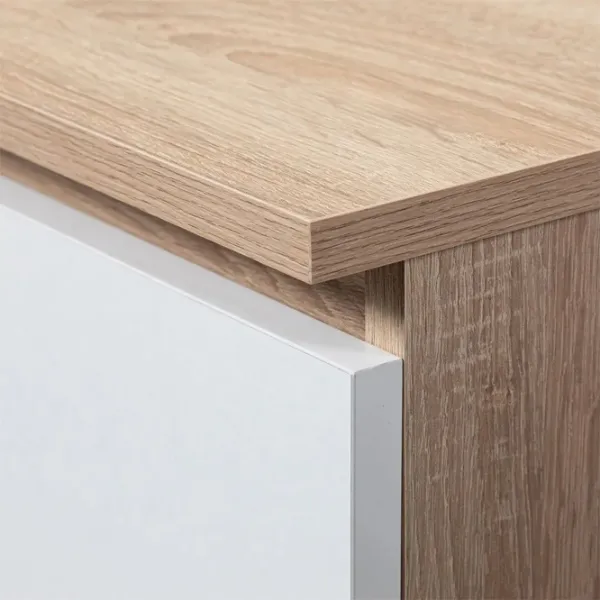 Comodă Akord K140 6SZ 77 x 138 x 40 / MDF / Alb photo 4