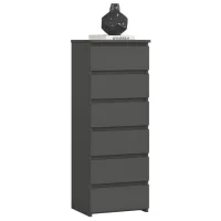 Comodă Akord CL6 6SZ 109 x 40 x 35 / LPAL / Grafit Gray