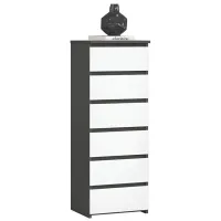 Comodă Akord CL6 6SZ 109 x 40 x 35 / LPAL / Alb