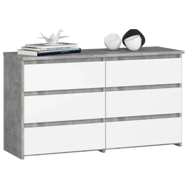 Comodă Akord CL 100 6S 57 x 100 x 35 / LPAL / Alb photo 1