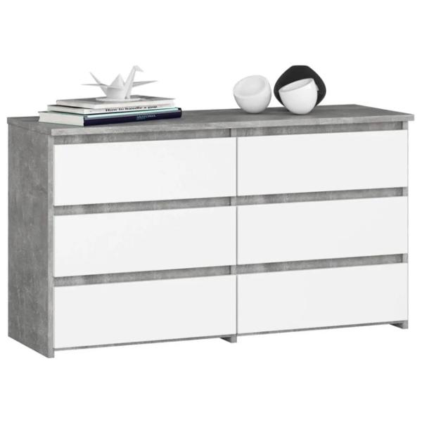 Comodă Akord CL 100 6S 57 x 100 x 35 / LPAL / Alb photo 1