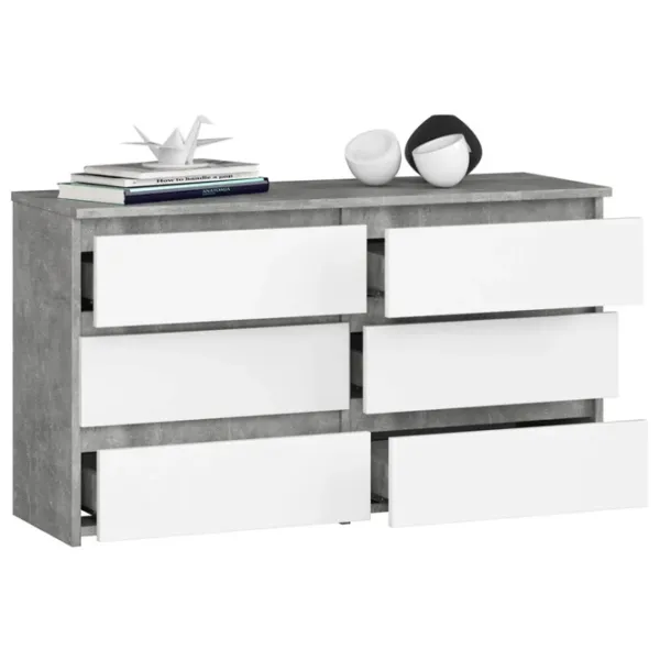 Comodă Akord CL 100 6S 57 x 100 x 35 / LPAL / Alb photo 2