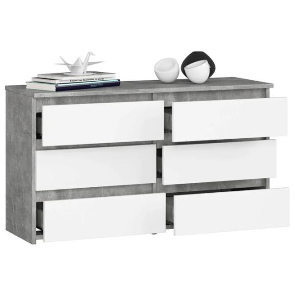 Comodă Akord CL 100 6S 57 x 100 x 35 / LPAL / Alb photo 2
