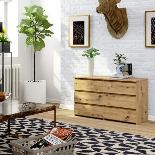 Comodă Akord CL 100 6S 57 x 100 x 35 / LPAL / Artisan Oak photo 5