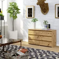 Комод Akord CL 100 6S 57 x 100 x 35см / ЛДСП / Крафтовый дуб photo 5