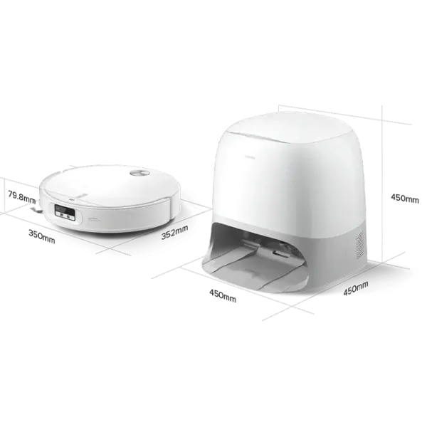 Aspirator Robot Roborock Qrevo Curv 2 Pro 6400 mAh / White photo 2