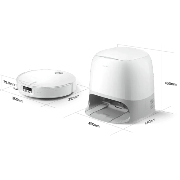Aspirator Robot Roborock Qrevo Curv 2 Pro 6400 mAh / White photo 2