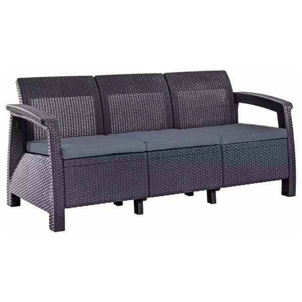 Set mobilă grădină Heniver Novara 3+1+1+T Polipropilenă / Plastic / Polipropilenă / Anthracite photo 2