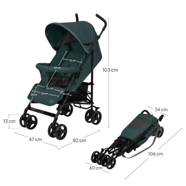 Cărucior pentru copil Lionelo Elia LN.233520/ Green photo 7
