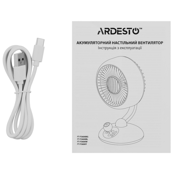 Ventilator Ardesto FT-F3600Y  / Portabil / Yellow photo 7