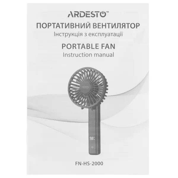 Ventilator Ardesto FN-HS-2000  / Portabil / Black photo 8