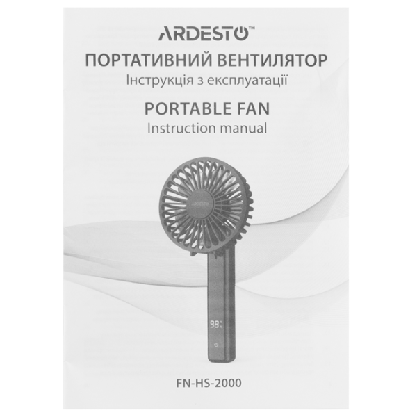 Ventilator Ardesto FN-HS-2000  / Portabil / Black photo 8