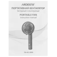 Вентилятор Ardesto FN-HS-2000 / Портативный / Черный photo 8