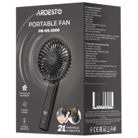 Вентилятор Ardesto FN-HS-2000 / Портативный / Черный photo 9
