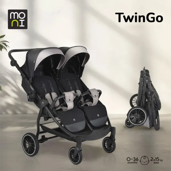 Детская коляска Moni TwinGo MT.234365/ Оникс photo 7
