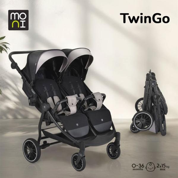 Детская коляска Moni TwinGo MT.234365/ Оникс photo 7