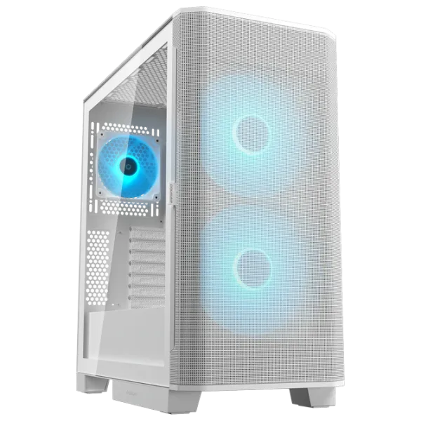 Carcasă Cougar Airface FLO RGB Mid Tower / White photo 1
