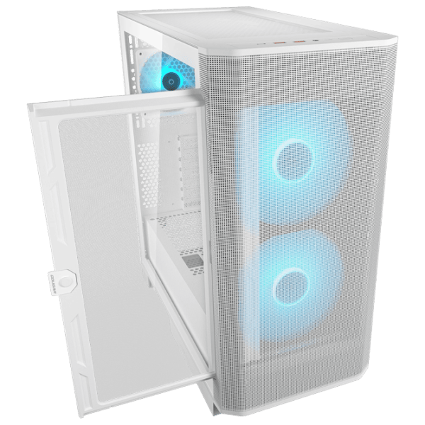 Carcasă Cougar Airface FLO RGB Mid Tower / White photo 4