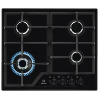 Plită încorporabilă pe gaz Electrolux KGS6436K Oțel emailat / Black