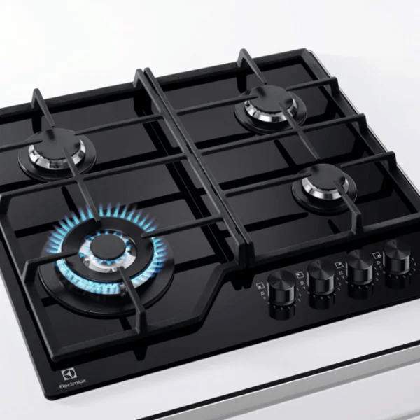 Plită încorporabilă pe gaz Electrolux KGS6436K Oțel emailat / Black photo 2