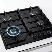 Газовая варочная панель Electrolux KGS6436K Эмалированная сталь / Черный photo 2