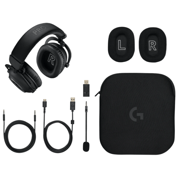 Наушники Logitech G Pro X 2 + STAND Черный Беспроводные/ Игровой photo 7