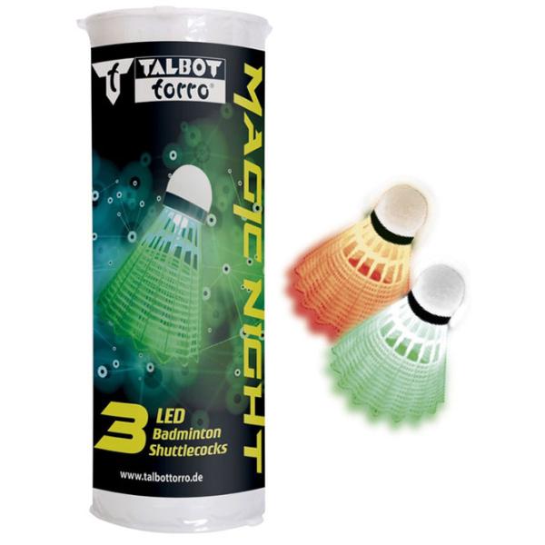 Воланчик для бадминтона Nils LED Talbot Torro 3 / Nailon photo 1