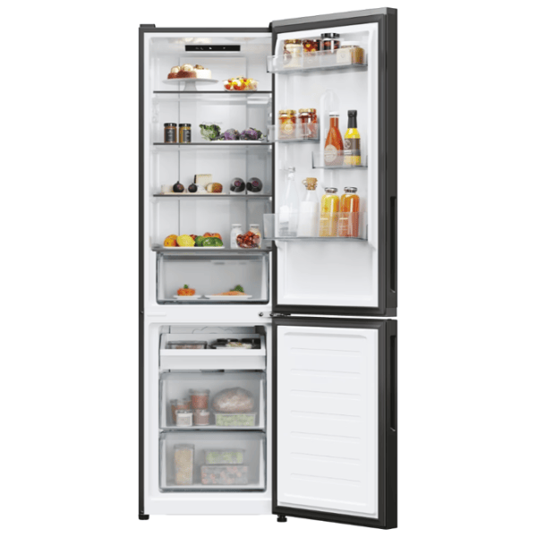 Frigider Candy CNCQ2T518EB cu congelator jos 279 l / 182.5 cm / Black photo 2