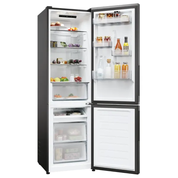 Frigider Candy CNCQ2T518EB cu congelator jos 279 l / 182.5 cm / Black photo 5