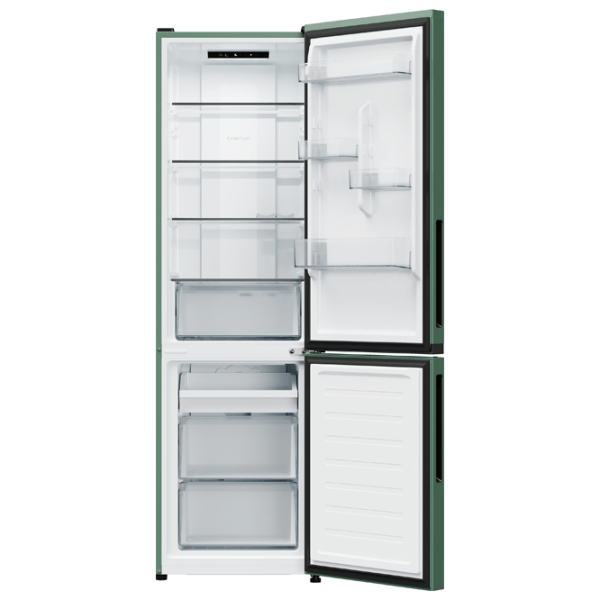 Frigider Candy CNCQ2T518EG cu congelator jos 279 l / 182.5 cm / Green photo 4