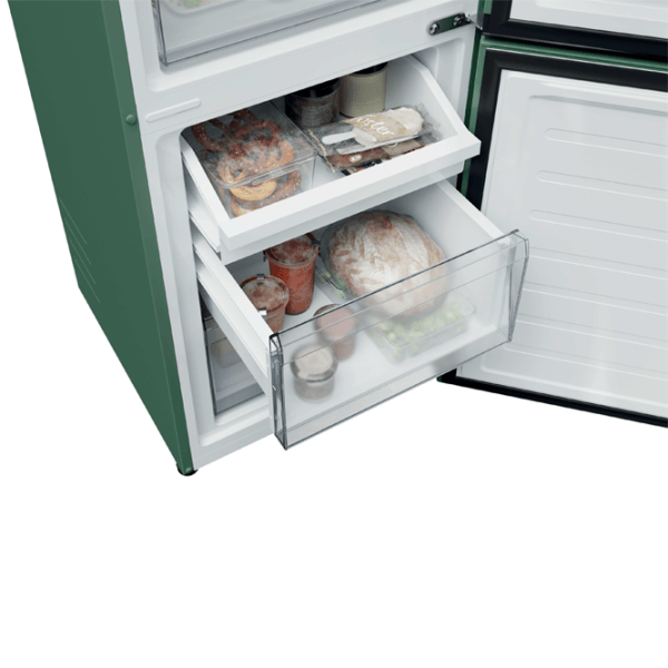 Frigider Candy CNCQ2T518EG cu congelator jos 279 l / 182.5 cm / Green photo 8